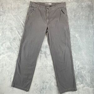 Carhartt Rugged Flex Relaxed Fit Canvas Work Pant BN2291-M Men's 38x34 gray